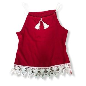 Summer Spaghetti Straps Red Top. NWOT